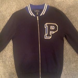 Ralph Lauren-Dark Blue Fleece Baseball Jacket